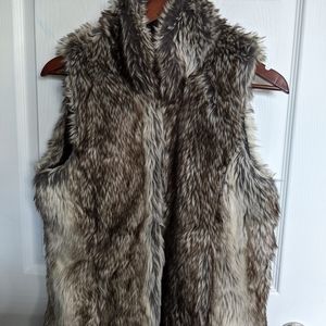 Faux fur vest
